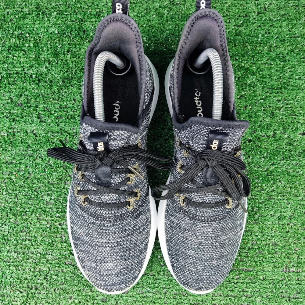 Adidas Sneakers Womens 9‎ Black Cloudfoam Pure DB0694 Running Shoes Knit Low Top